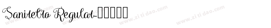 Saniretro Regular字体转换